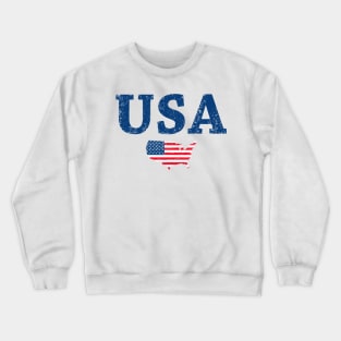 Vintage USA country flag Crewneck Sweatshirt